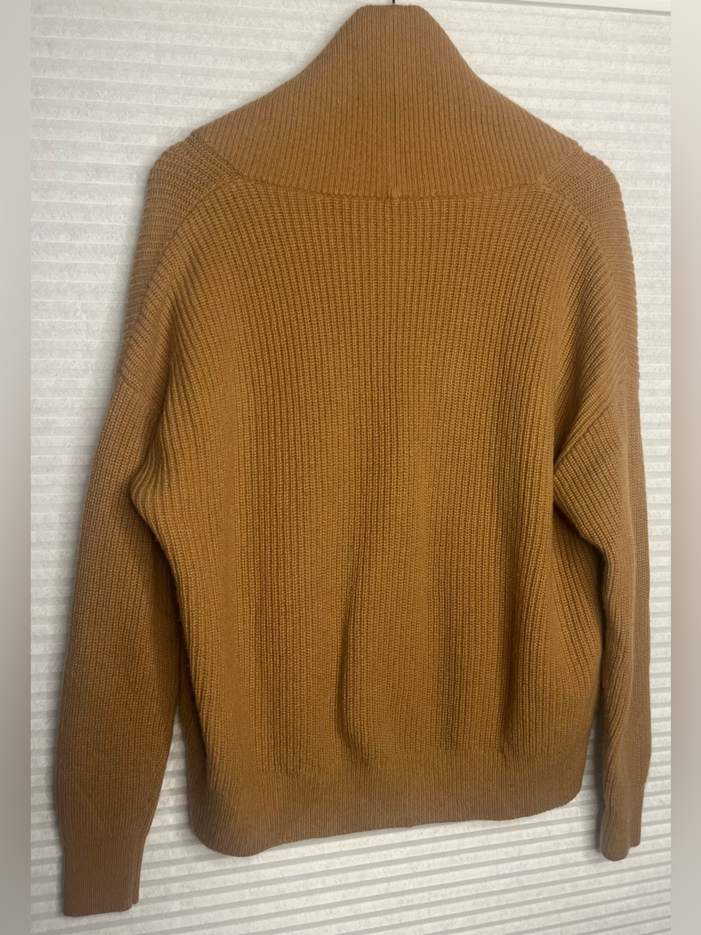 Lilysilk Wool-Cashmere Blend Shawl Collar Cardigan Brown Size Large Cozy Soft - Picture 8 of 9